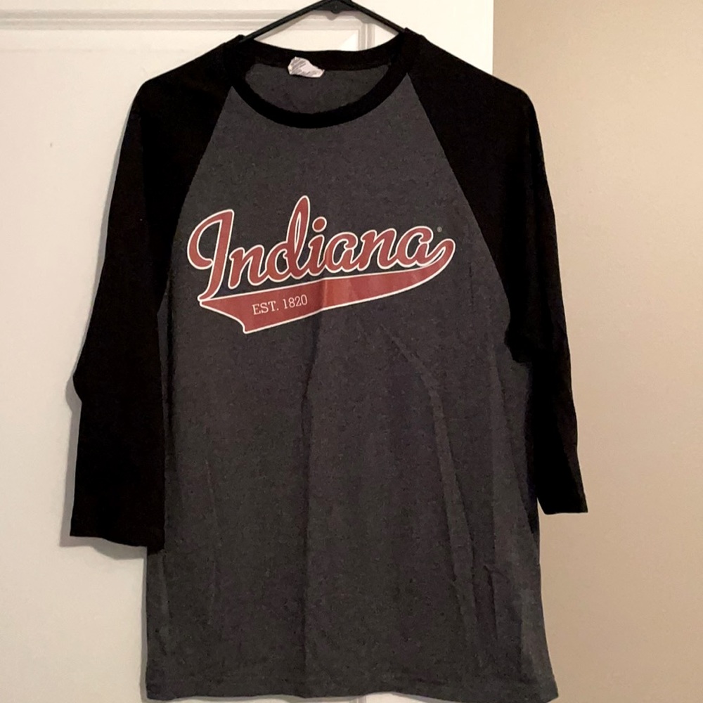 IU baseball cut tee